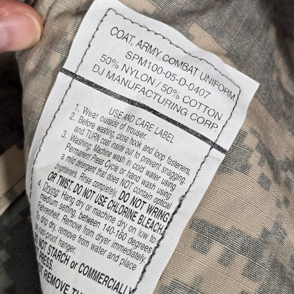 Army Combat Uniform Coat Small X-Short Digital‎ Camo Military 8415-01-519-8500 - Picture 7 of 12